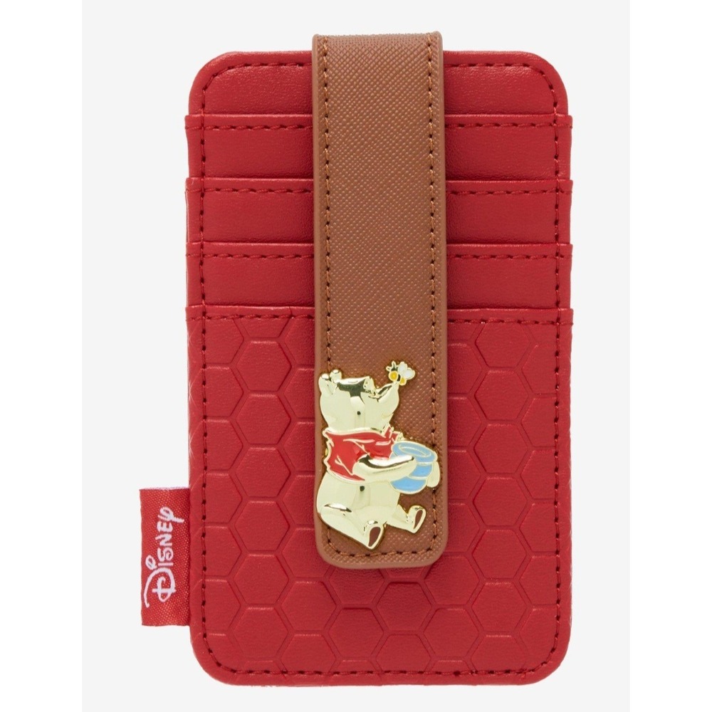 NEW EXCLUSIVE Loungefly Disney Winnie the Pooh Honeycomb Red‎ Cardholder